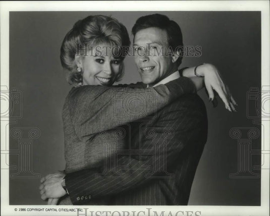 1986 Press Photo Leslie Easterbrook & Michael Levin in ABC's "Ryan's Hope."