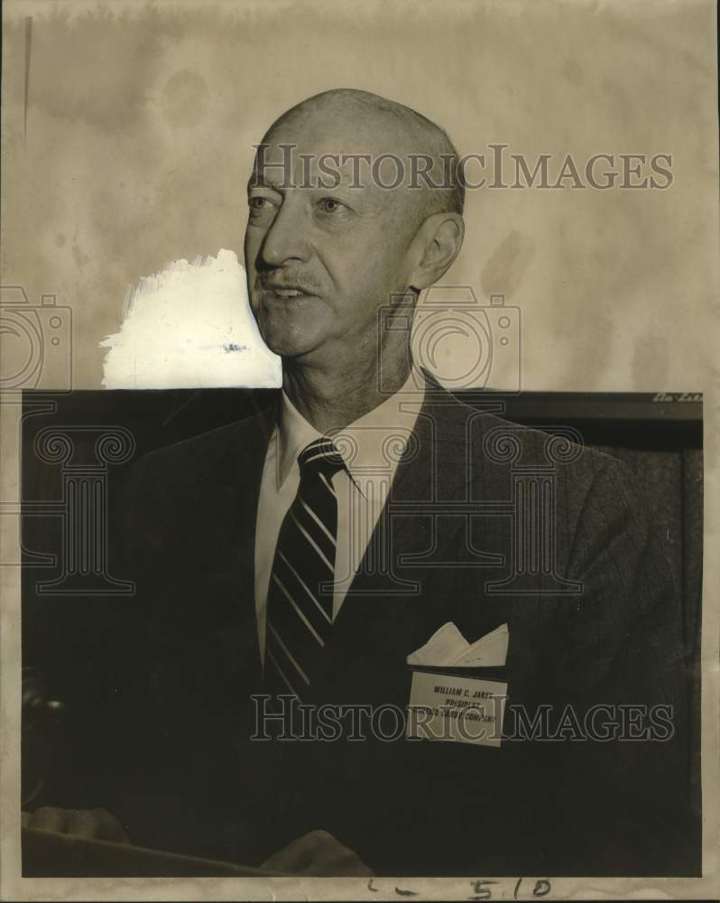 1958 Press Photo President of Curtiss Candy Company William C. Jakes - nox31730