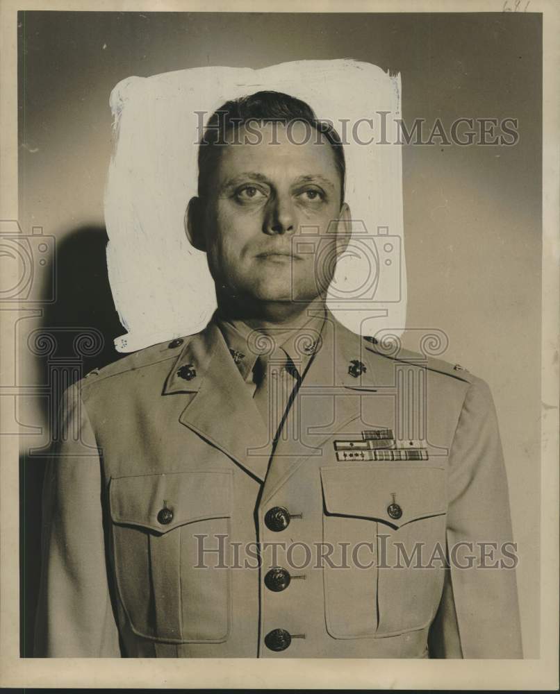 1951 Press Photo Colonel William McCormick director of Marine Reserve District.