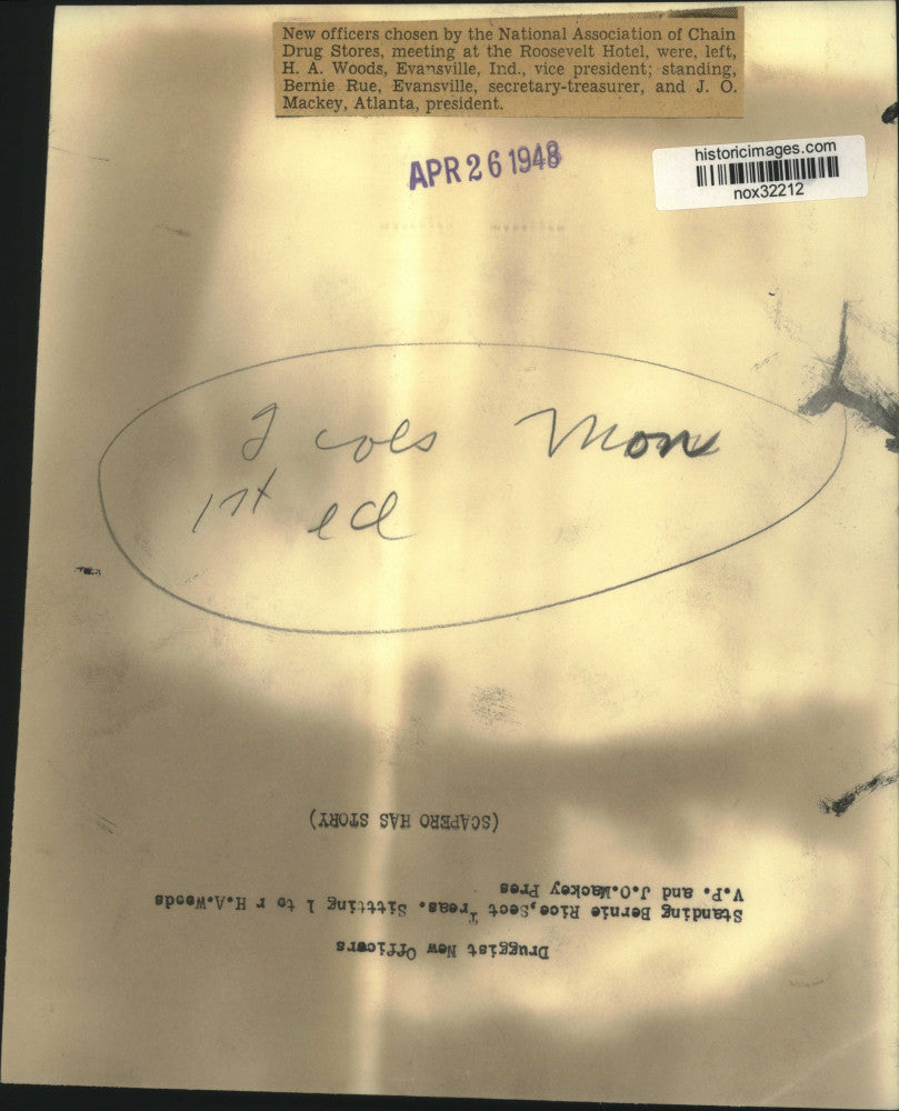 1948 Press Photo National Association of Chain Drug Stores Officers - nox32212