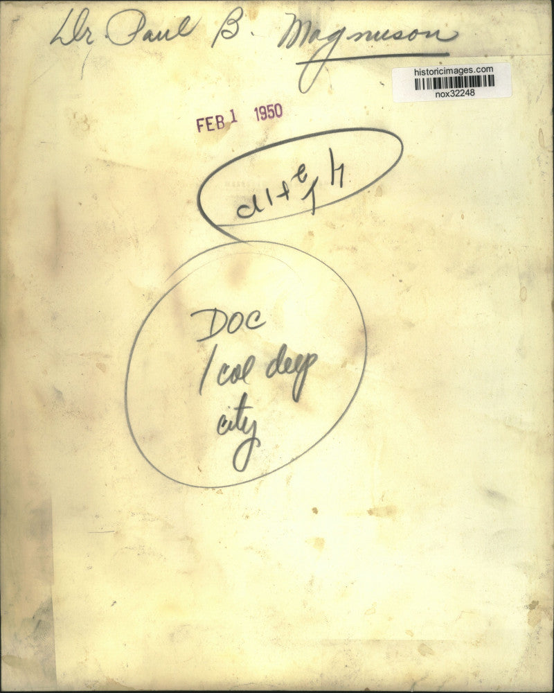 1950 Press Photo Dr. Paul B. Magnuson. - nox32248