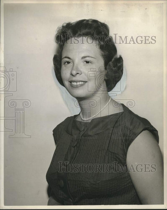 1958 Press Photo Mrs. Irwin Marcus, Touro Synagogue Sisterhood Garden Club