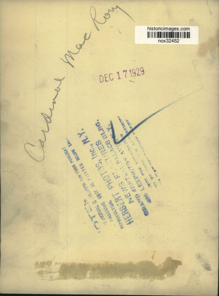 1929 Press Photo Cardinal MacRory - nox32452