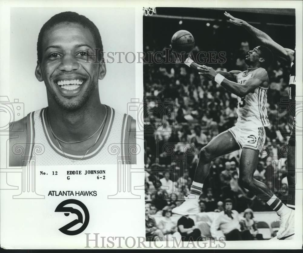 1979 Press Photo Atlanta Hawks Basketball Player Eddie Johnson - nox32518