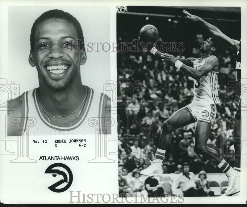 Load image into Gallery viewer, 1979 Press Photo Atlanta Hawks Basketball Player Eddie Johnson - nox32518
