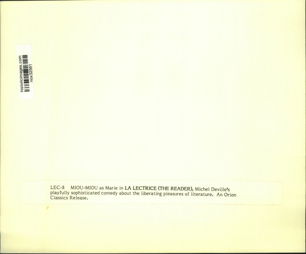 1989 Press Photo Actress Miou-Miou in French Film "La Lectrice" - nox32561