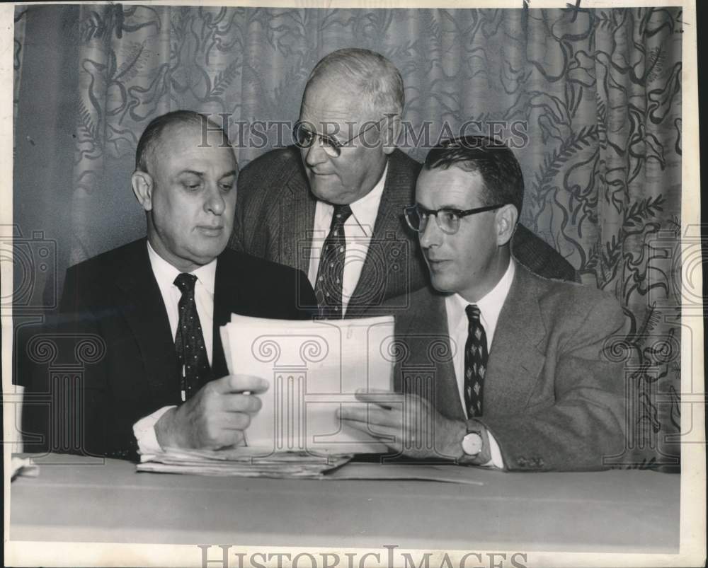 1958 Press Photo Participants of the LA wildlife & fisheries commission meeting