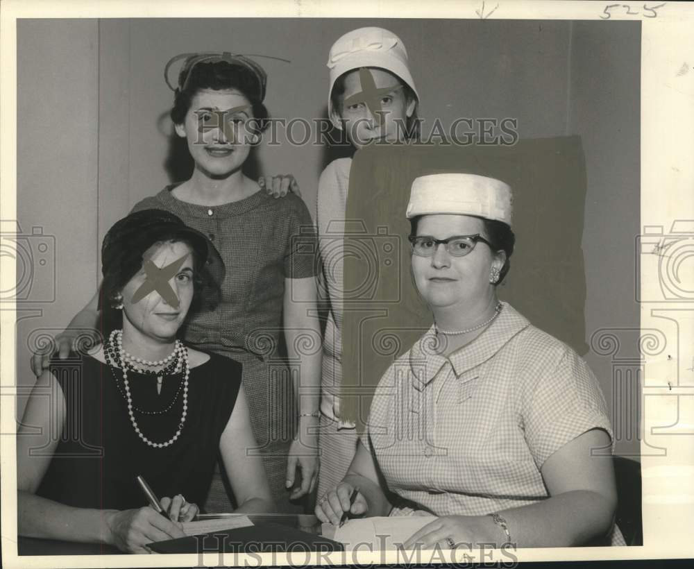 1958 Press Photo New Orleans Home Economics Club Officers - nox32713