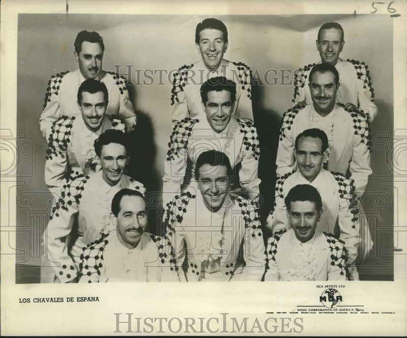 Load image into Gallery viewer, 1953 Press Photo Singing Group Los Chevales de Espana - nox32717
