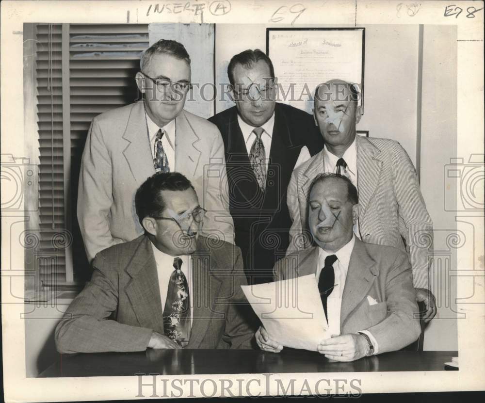 1951 Press Photo New Orleans Associated Plumbing Contractors Officers- Historic Images