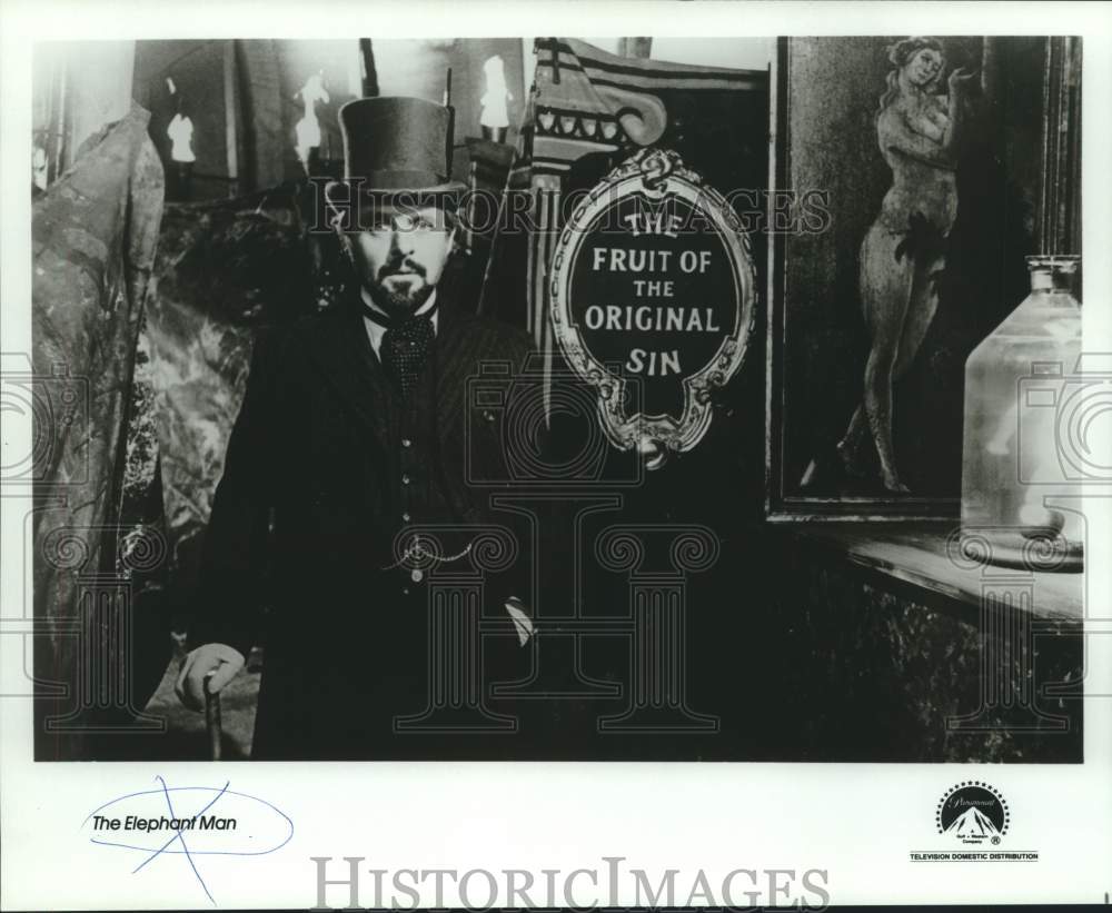 1989 Press Photo Actor Anthony Hopkins in "The Elephant Man" - nox33018