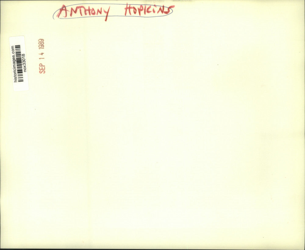 1989 Press Photo Actor Anthony Hopkins in "The Elephant Man" - nox33018