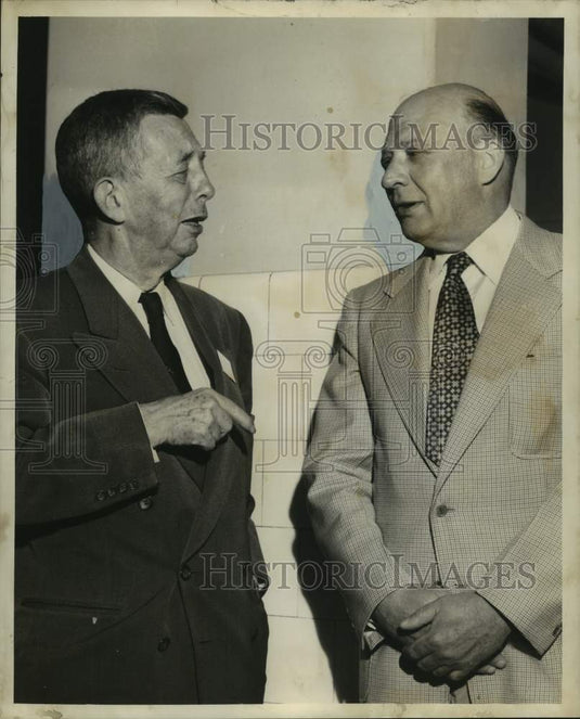 1954 Press Photo Drs. Walter B. Martin, J.D. Lane Jr. - nox33144
