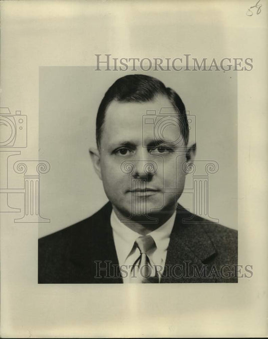 1953 Press Photo Maurice McCaffrey will speak to New Orleans Advertising Club.