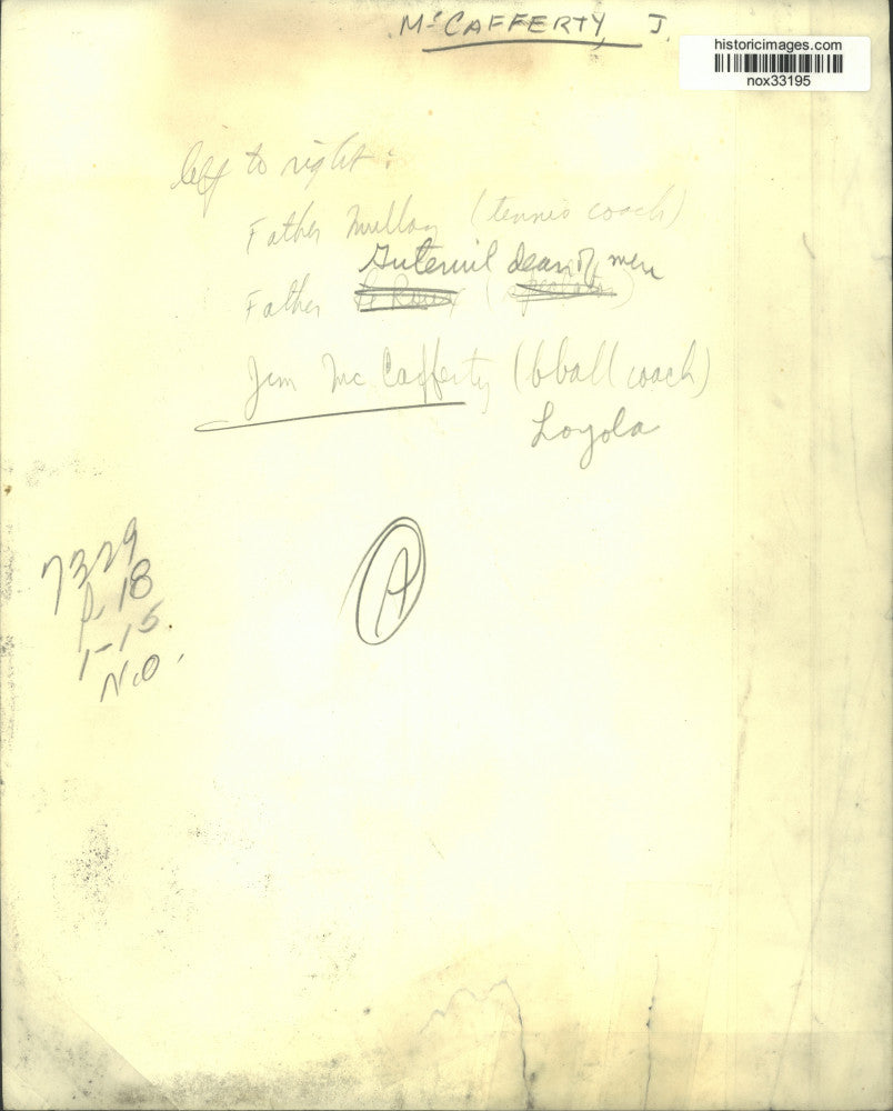 Press Photo Loyola University Official, Coaches at Basketball Game - nox33195