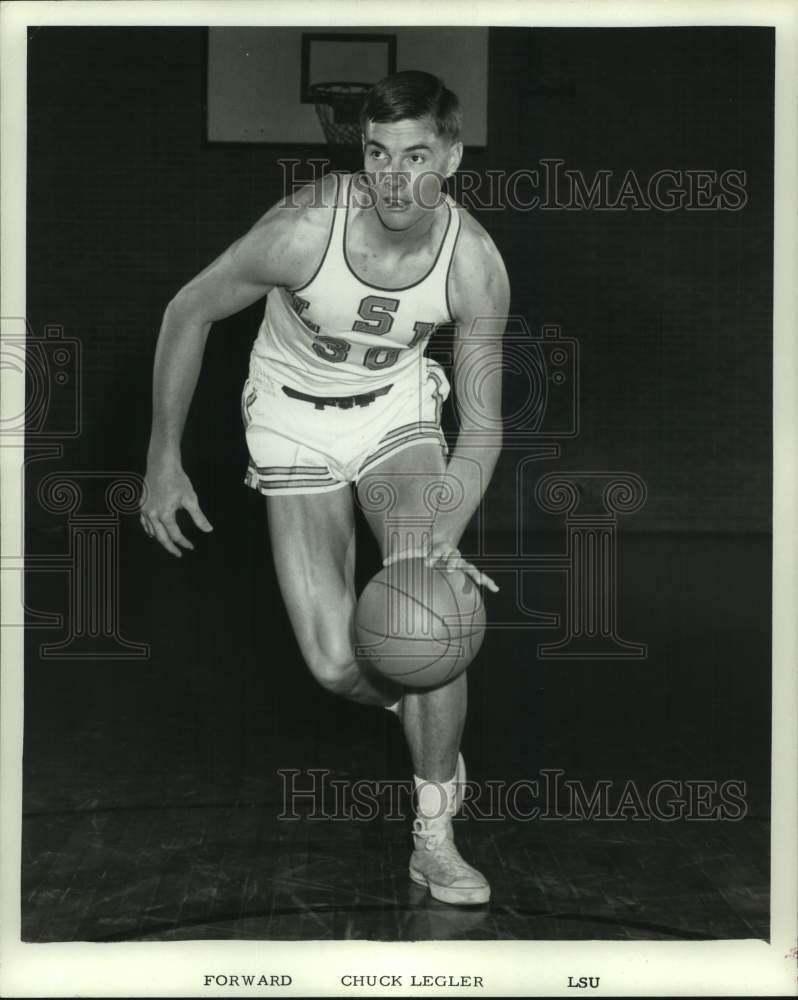 1967 Press Photo Louisiana State University&#39;s forward, Chuck Legler. - nox33207