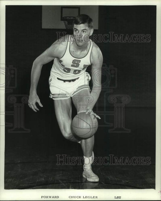 1967 Press Photo Louisiana State University's forward, Chuck Legler. - nox33207