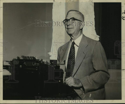 1951 Press Photo New Orleans "States-Item" Sports Editor Harry Martinez