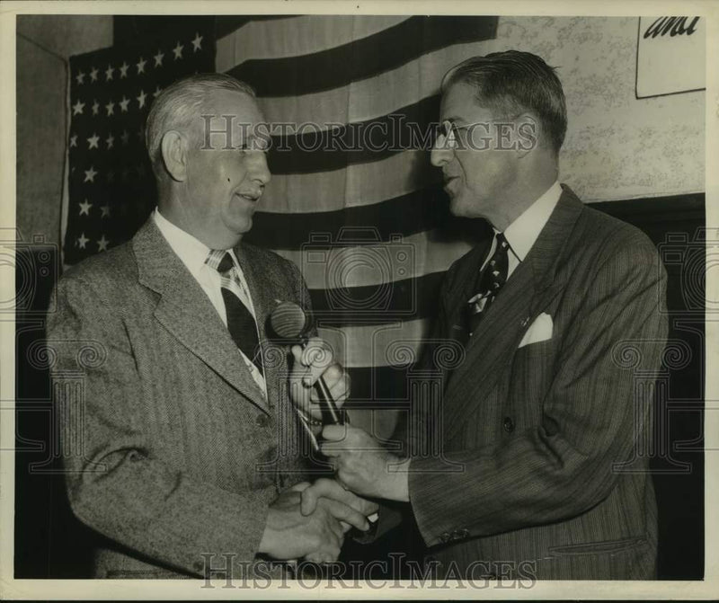 Load image into Gallery viewer, 1954 Press Photo Norwood Hingle &amp; Alfred McBryde, Jr. from the Last Man's Club.
