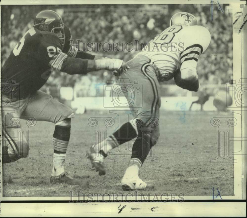 1969 Press Photo Redskins Versus Saints Football Game - nox33360