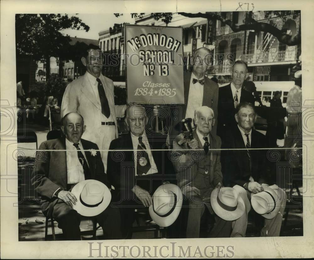 1949 Press Photo McDonogh Day Exercises Guests from Class of 1885, New Orleana- Historic Images