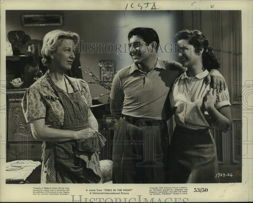 1953 Press Photo Scene from "Girls in the Night" - nox33414