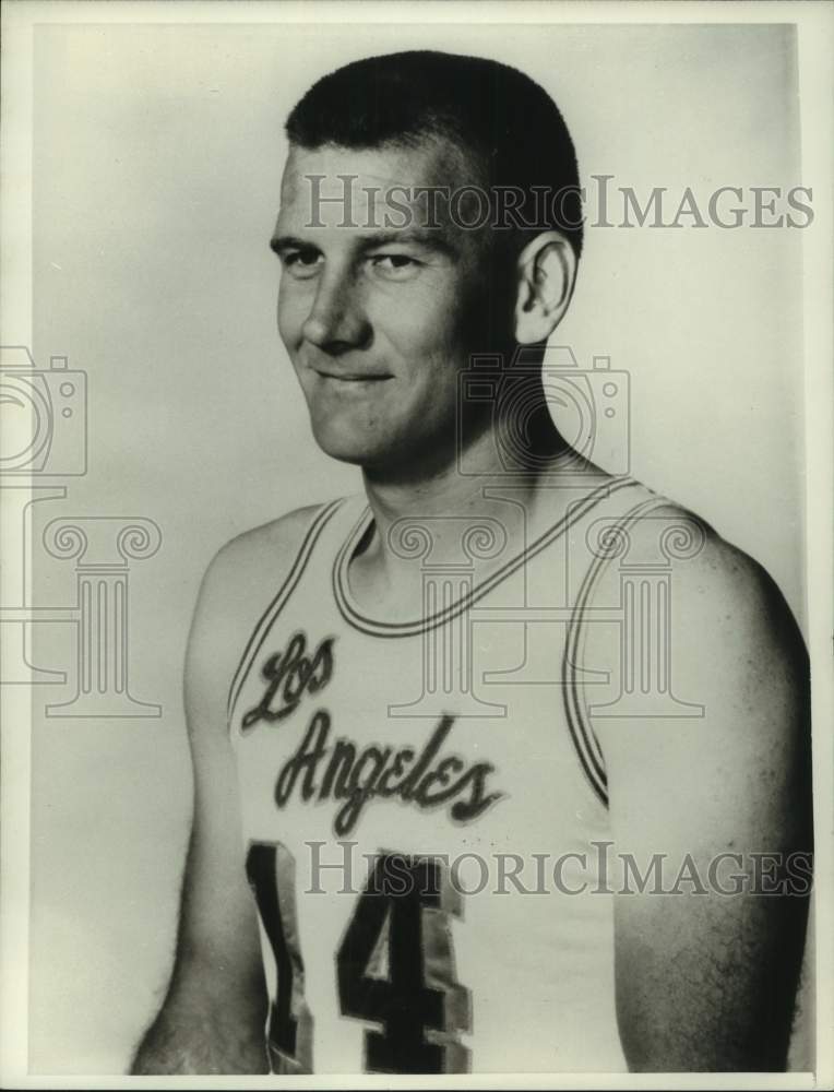 1967 Press Photo Los Angeles Lakers Basketball Player Darrall Imhoff - nox33459