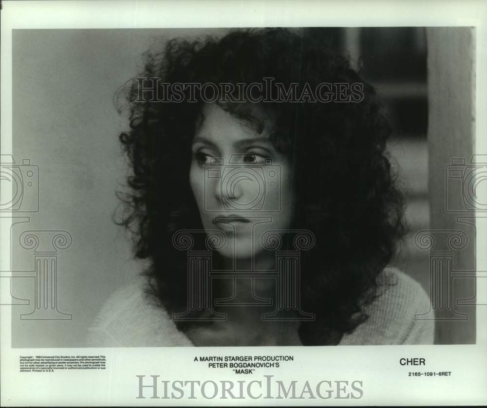 1984 Press Photo Actress Cher in &quot;Mask&quot; - nox33738
