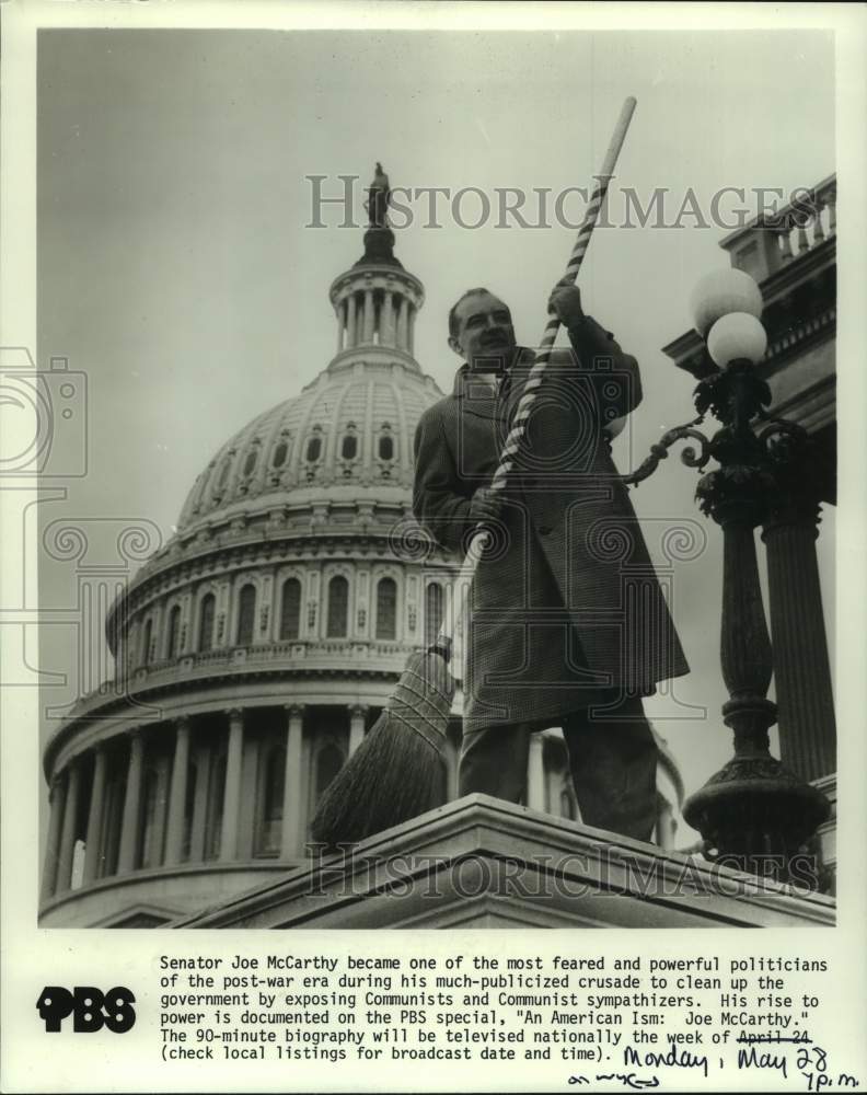Load image into Gallery viewer, 1979 Press Photo Senator Joe McCarthy crusaded to clean up the government.
