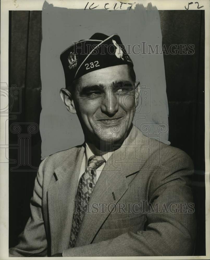 1953 Press Photo American Legion Post #232 New Commander Byron Lemonier