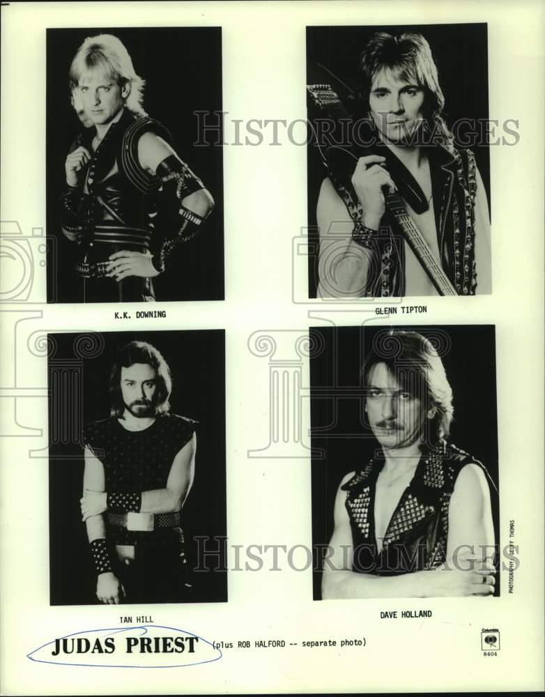 1984 Press Photo Rock Band Judas Priest - nox34249- Historic Images