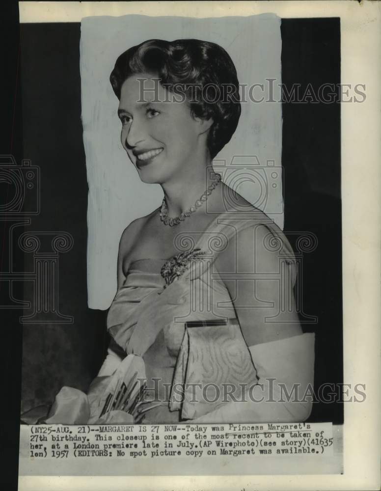 1957 Press Photo England&#39;s Princess Margaret - nox34354