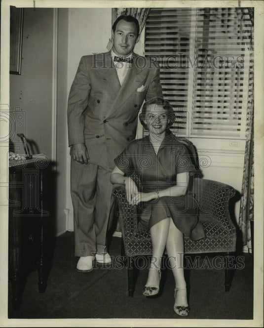 1950 Press Photo Singers Brooks McCormack & Virginia Haskins - nox34376