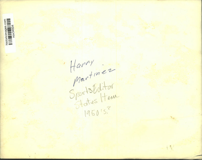 Load image into Gallery viewer, Press Photo "States-Item" Sports Editor Harry Martinez - nox34504
