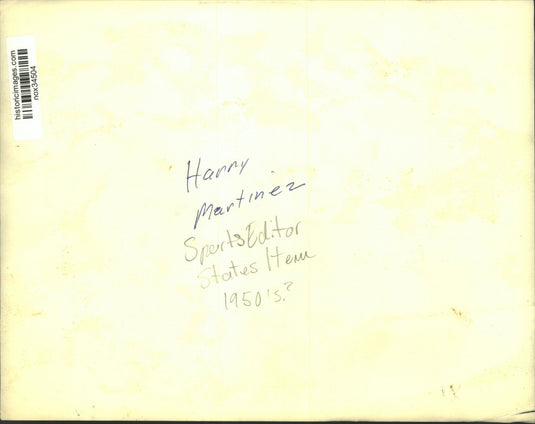 Press Photo "States-Item" Sports Editor Harry Martinez - nox34504