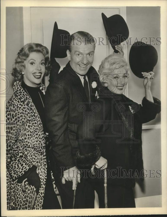 1959 Press Photo Actors Jayne Meadows, Don Port, Ann Sothern on Ann's Show