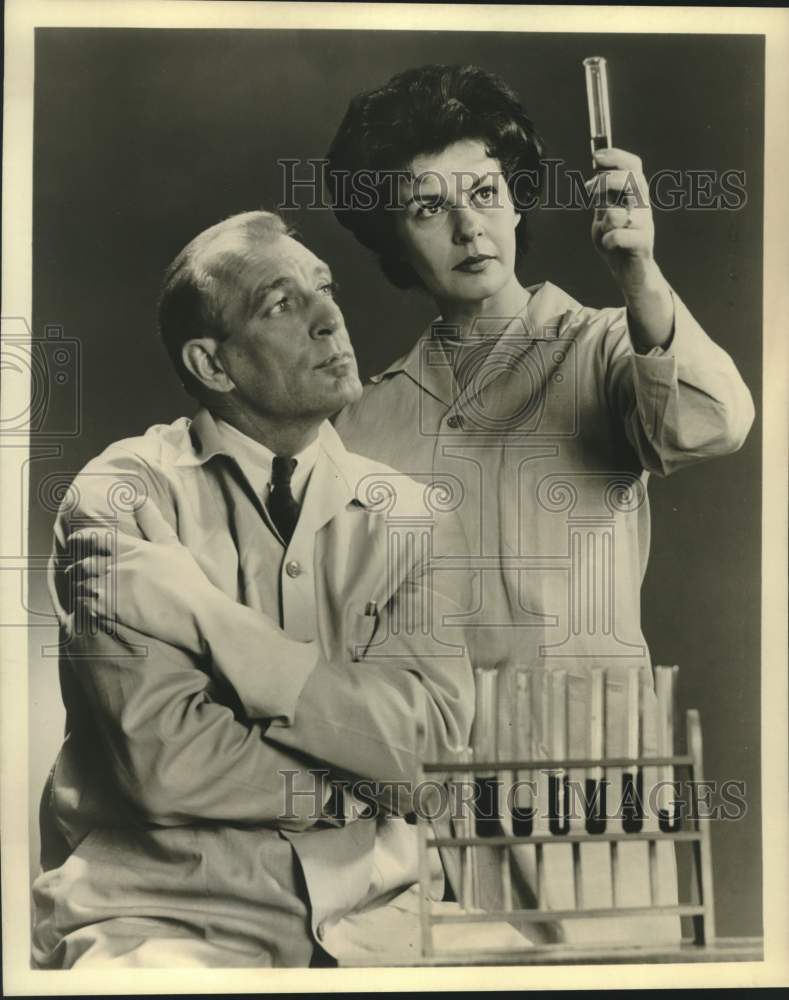 1962 Press Photo Actors in "Patterns of Hope: A Story of Cancer Control"