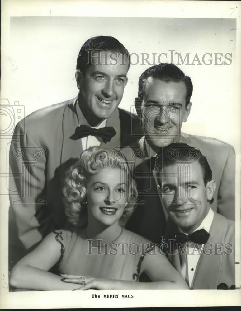 1951 Press Photo Singing Quartet The Merry Macs - nox34905