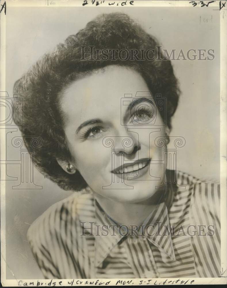 1947 Press Photo Actress Mercedes McCambridge of "Big Sister" - nox35099