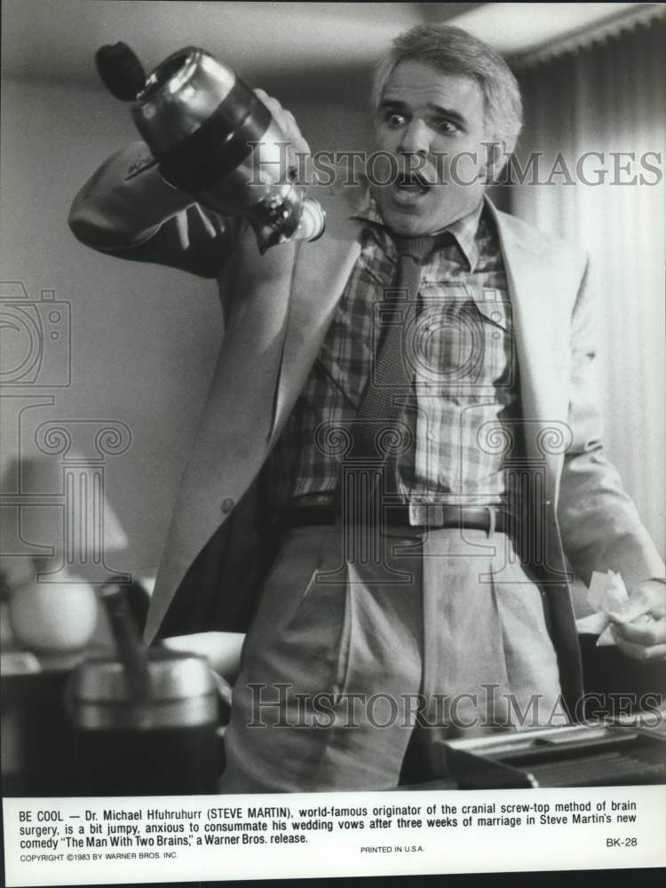 1983 Press Photo Actor Steve Martin in "The Man with Two Brains" - nox35166