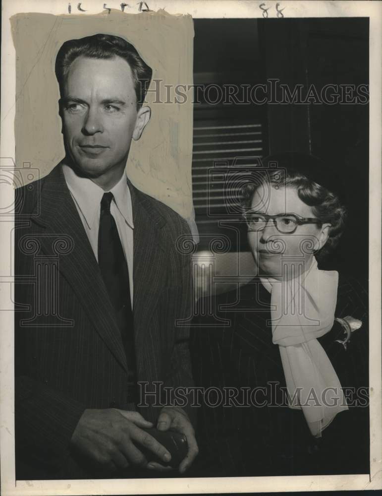 1950 Press Photo Husband of Actress Ingrid Bergman Dr. Peter Lindstrom