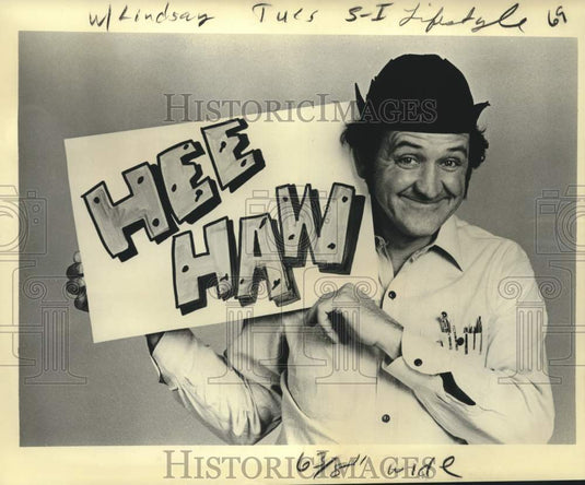 1976 Press Photo Actor George Lindsay of "Hee Haw" - nox35657- Historic Images