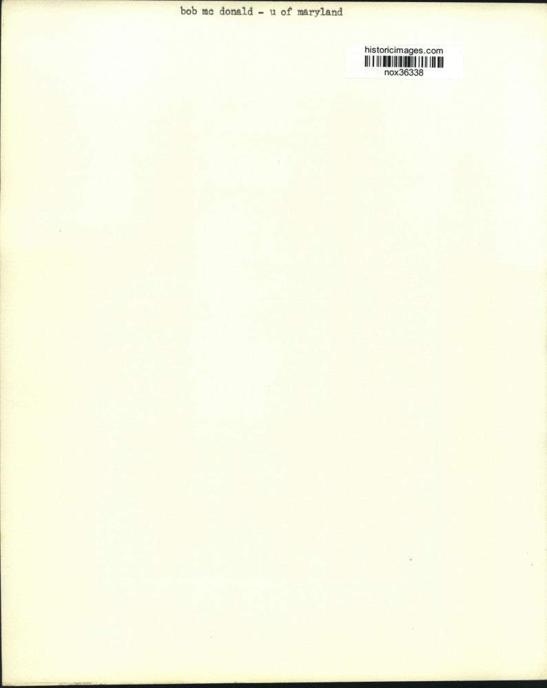 Press Photo University of Maryland Basketball Player Bob McDonald - nox36338