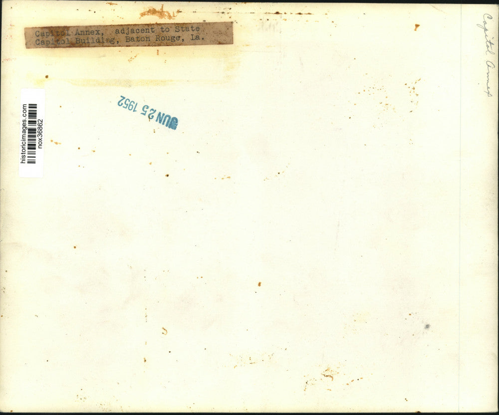 1952 Press Photo The Louisiana State Capitol Annex, adjacent to the Capitol