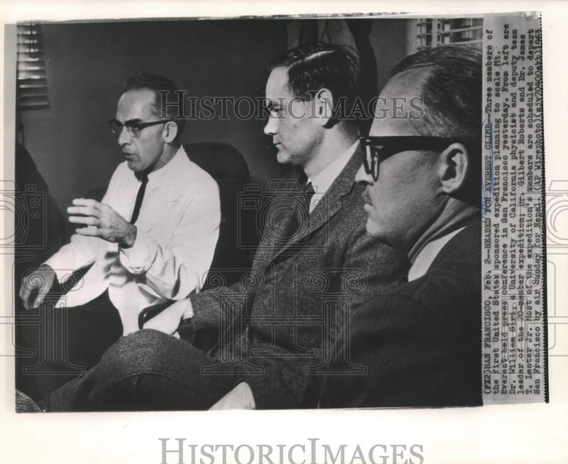 Load image into Gallery viewer, 1963 Press Photo Members of U.S. Sponsored Mt. Everest Expedition Team
