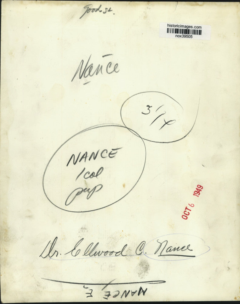 1949 Press Photo University of Tampa President Dr. Ellwood C. Nance - nox39505