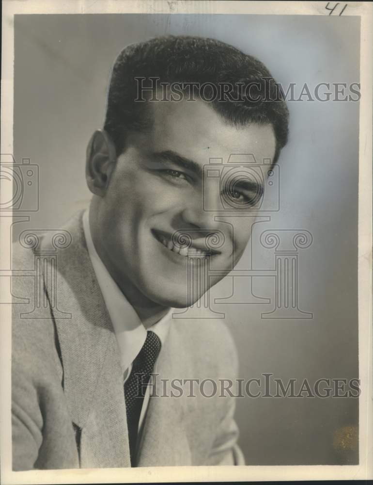 1956 Press Photo Singer Julius La Rosa - nox39539