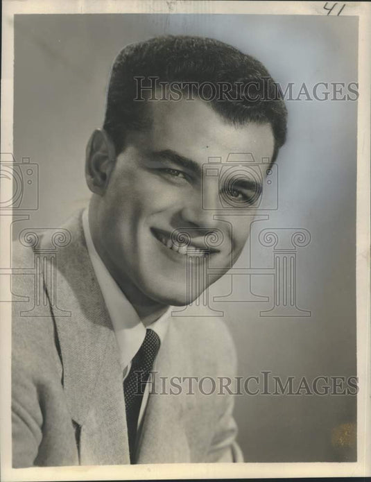 1956 Press Photo Singer Julius La Rosa - nox39539