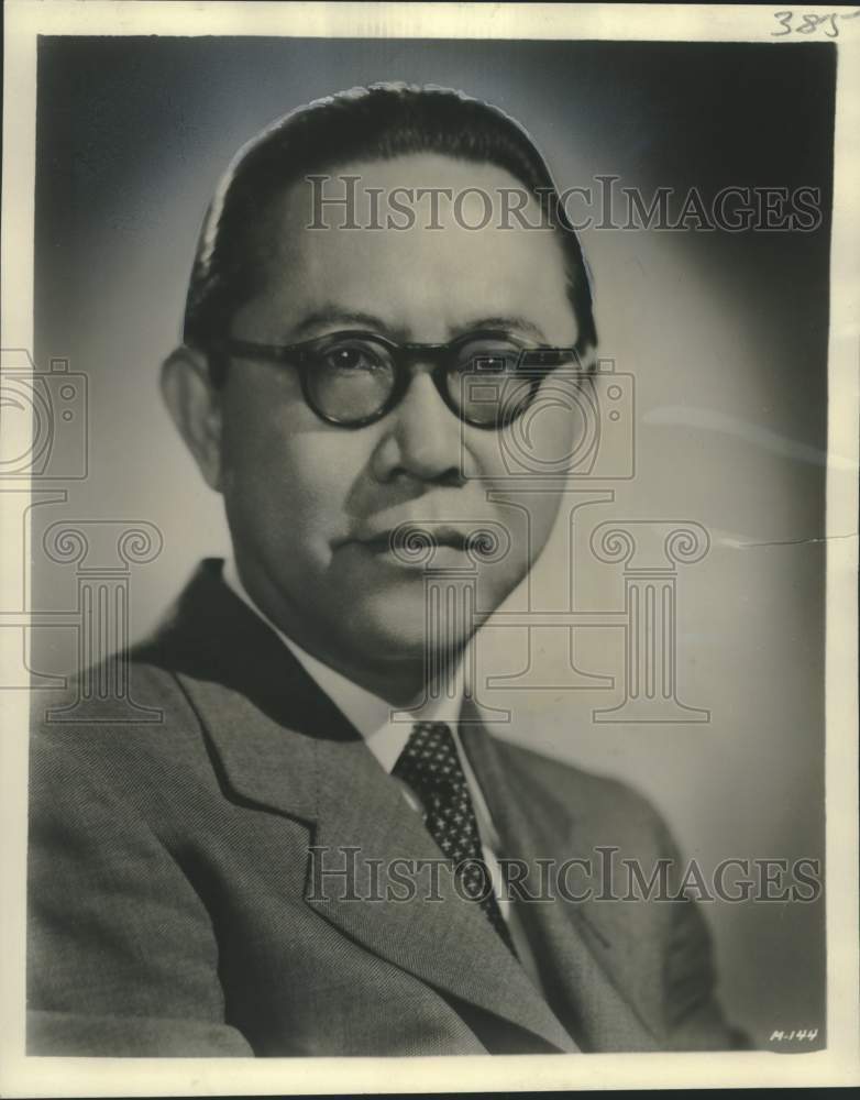 1955 Press Photo Mr.R.A. Natanagara, Consul General of the Republic of Indonesia