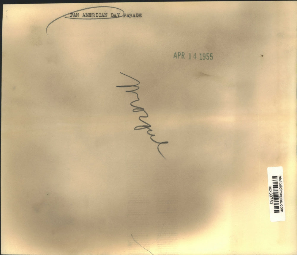 1955 Press Photo Pan-American Day Parade, New Orleans - nox39750